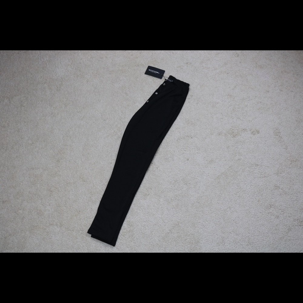 High Waisted Button Front Pants